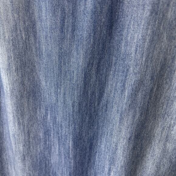 Universal Thread Dress Womens Size Medium Chambray 100% Cotton Button Detail - Picture 10 of 16